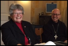 Sister Lynn Marie and Abbot Primate Gregory Polan